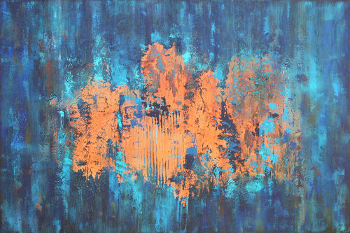 A Walk In The Rain van Susan Wooler, Schilderij te koop op Singulart