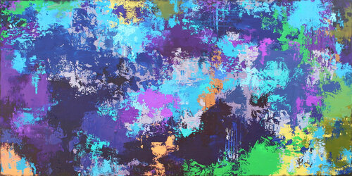 XXXL Abstract Toulouse 122 X 61cm Textured Abstract Painting van Susan Wooler, Schilderij te koop op Singulart