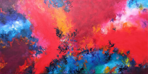 XXXL Eastern Promise Oil Painting 160 x 80 cm van Susan Wooler, Schilderij te koop op Singulart