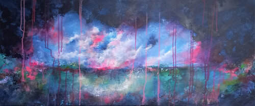 XXL September Joy 120 x 50 cm van Susan Wooler, Schilderij te koop op Singulart