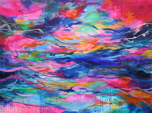 Stars in their baby blankets van Susan Wooler, Schilderij te koop op Singulart