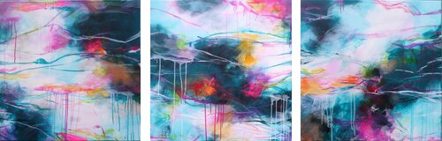 Coming back home triptych van Susan Wooler, Schilderij te koop op Singulart