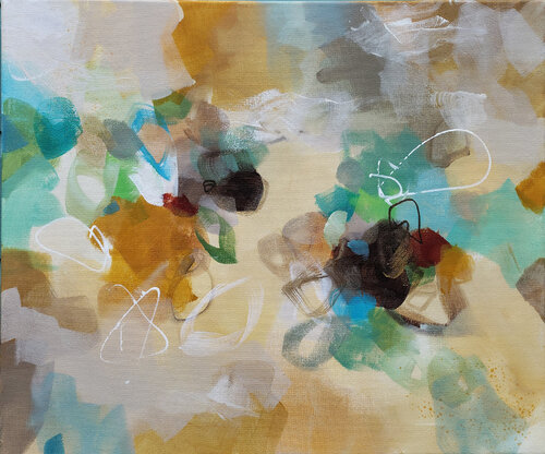 Golden Nectar II van Susan Wooler, Schilderij te koop op Singulart