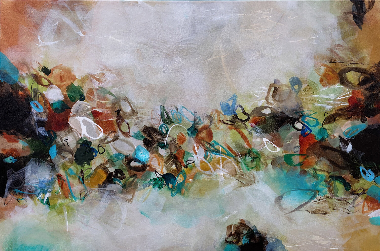 Winds of Change Abstract Painting Susan Wooler