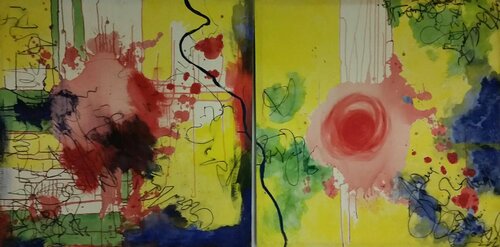 The Poem par Abu Jafar, Peinture en vente sur Singulart