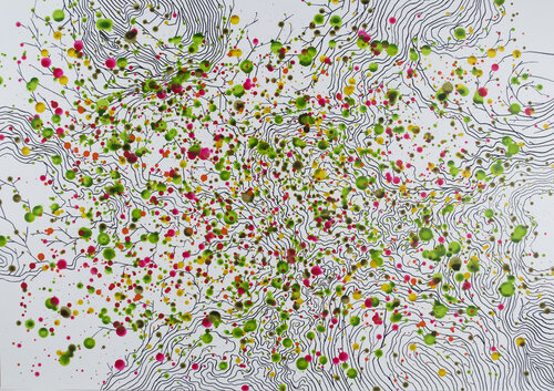 River to the Sea IV par Abu Jafar, Peinture en vente sur Singulart