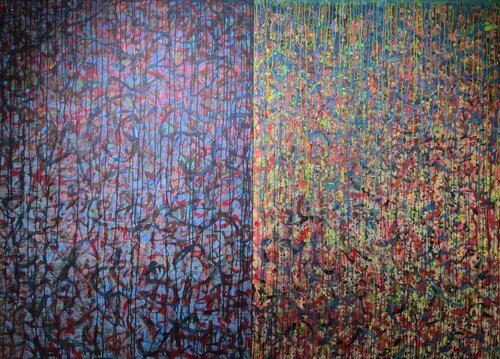 In Search Of Time - Night and Day van Abu Jafar, Schilderij te koop op Singulart