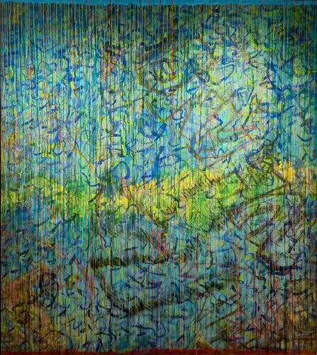 In Search Of Time -4 van Abu Jafar, Schilderij te koop op Singulart