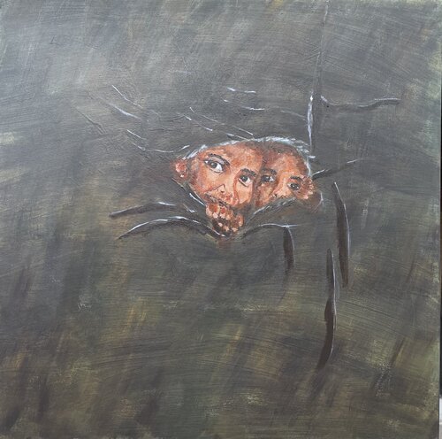 Window to our Lives von Lamia Fakhoury, Malerei kaufen auf Singulart