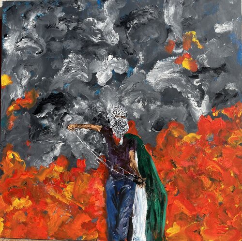 Intifada von Lamia Fakhoury, Malerei kaufen auf Singulart