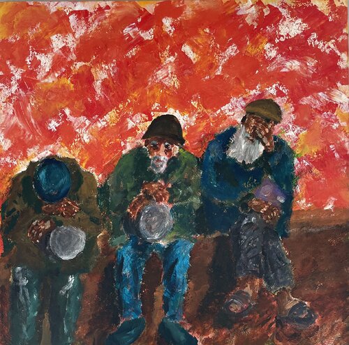 Waiting by Lamia Fakhoury, Painting for Sale on Singulart