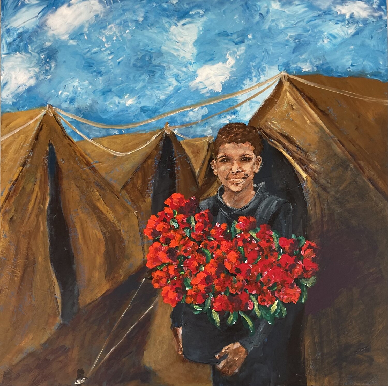 The Boy with the Roses Lamia Fakhoury