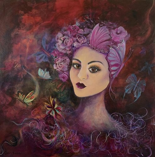 Mulberry Crush by Cathy Gilday, Painting for Sale on Singulart