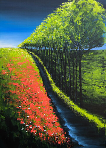 Up to hills van Danijela Dan, Schilderij te koop op Singulart