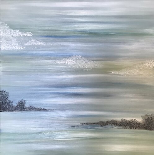 Dusk on the Bay van Christy Brown, Schilderij te koop op Singulart