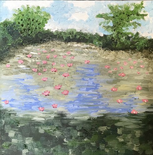 Fuscia Pond von Christy Brown, Malerei kaufen auf Singulart