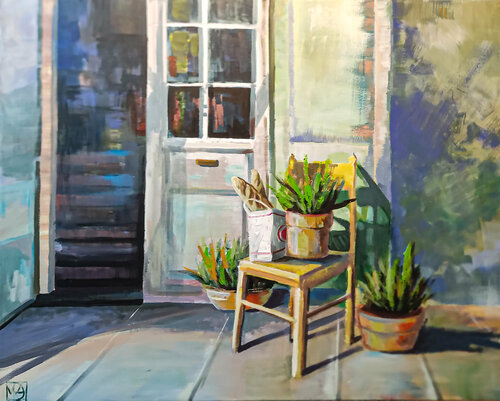 Old courtyard of Jerusalem Maria Kireev