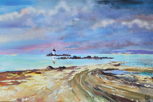 Small island lighthouse von Maria Kireev, Malerei kaufen auf Singulart