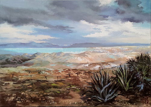 Dead sea view von Maria Kireev, Malerei kaufen auf Singulart