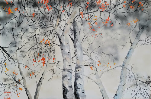 The last leaves von Maria Kireev, Malerei kaufen auf Singulart