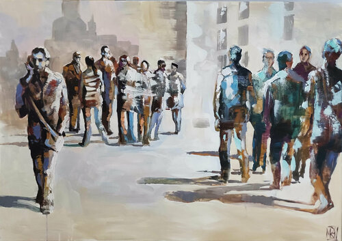 Urbanisation #1 von Maria Kireev, Malerei kaufen auf Singulart