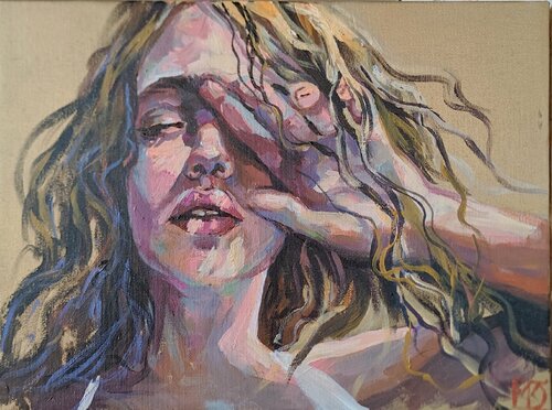 Face of summer par Maria Kireev, Peinture en vente sur Singulart