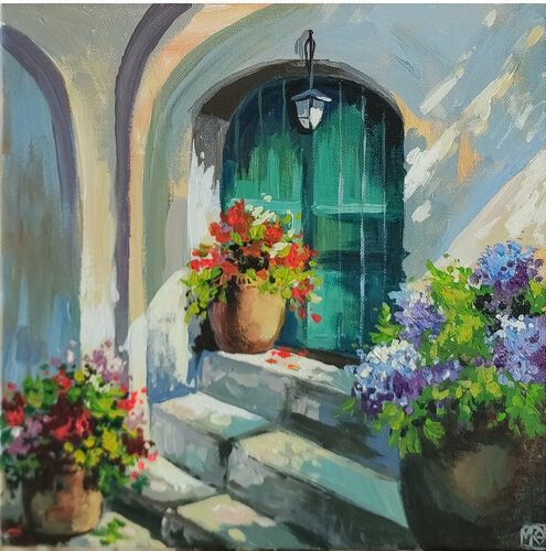 Small courtyard van Maria Kireev, Schilderij te koop op Singulart