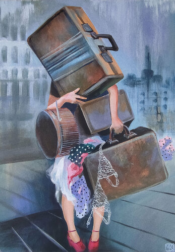 A traveling mood par Maria Kireev, Peinture en vente sur Singulart