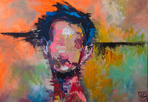 Abstract without face von Maria Kireev, Malerei kaufen auf Singulart