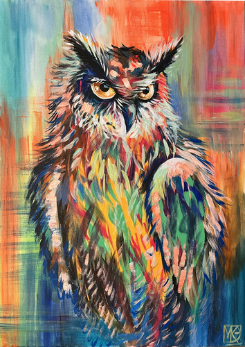 Night guard by Maria Kireev, Painting for Sale on Singulart