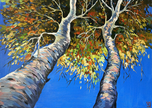 Leaves in the sky Maria Kireev