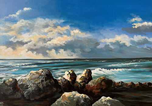 Haifa view von Maria Kireev, Malerei kaufen auf Singulart