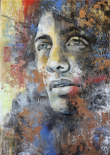 Stranger male face by Maria Kireev, 회화 for Sale on Singulart