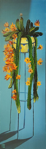 Blue and orange plans by Maria Kireev, Painting for Sale on Singulart