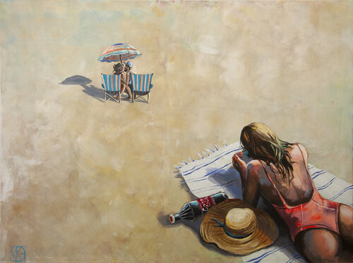 Happy Tel Avivs par Maria Kireev, Peinture en vente sur Singulart