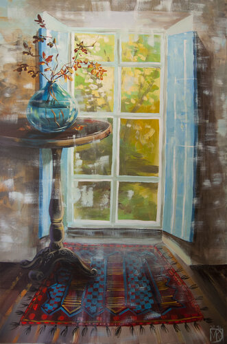 Window view by Maria Kireev, Painting for Sale on Singulart
