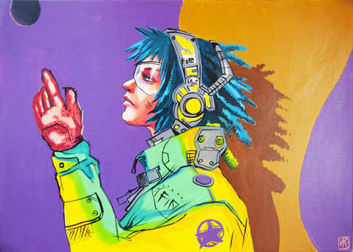 Candy steampunk girl von Maria Kireev, Malerei kaufen auf Singulart