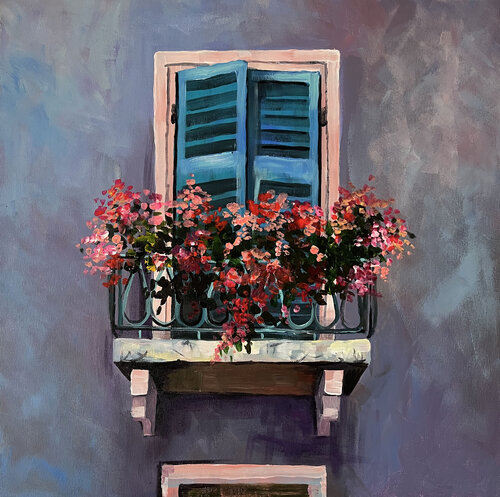 Purple window von Maria Kireev, Malerei kaufen auf Singulart