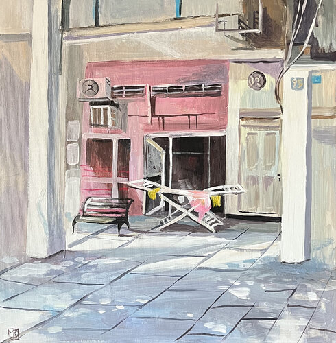 hair salon in TLV de Maria Kireev, Pintura a la venta en Singulart