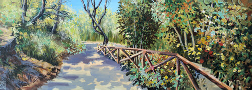 Botanical Garden in Tbilisi by Maria Kireev, Painting for Sale on Singulart