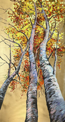 Gold of September #1 by Maria Kireev, 회화 for Sale on Singulart