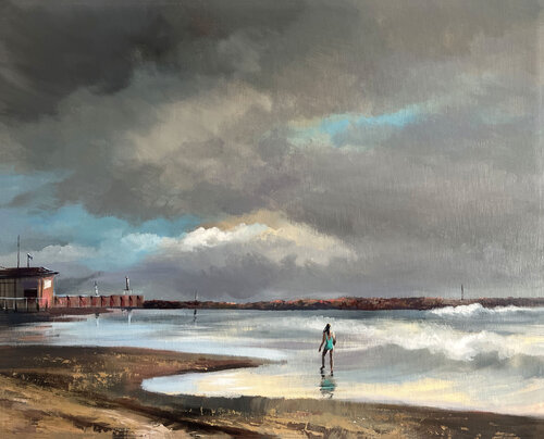 Winter in Tel Aviv by Maria Kireev, 회화 for Sale on Singulart