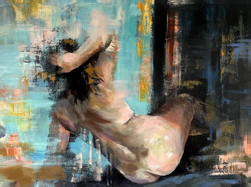 She woke up.. de Maria Kireev, Pintura a la venta en Singulart