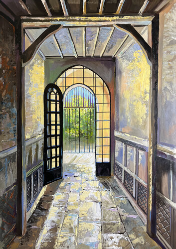 Portal at Beit Jamal Monastery van Maria Kireev, Schilderij te koop op Singulart