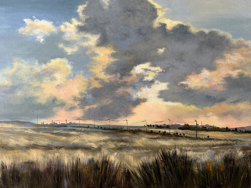 Sunset on the hills of Benjamin Maria Kireev