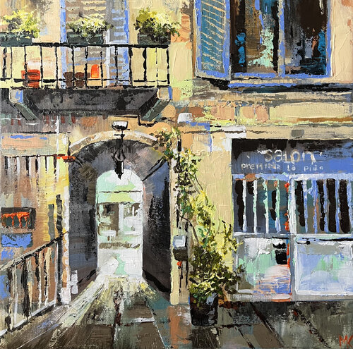 Italian courtyard balcony Maria Kireev