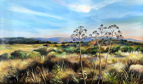 Valley in Lahish County van Maria Kireev, Schilderij te koop op Singulart