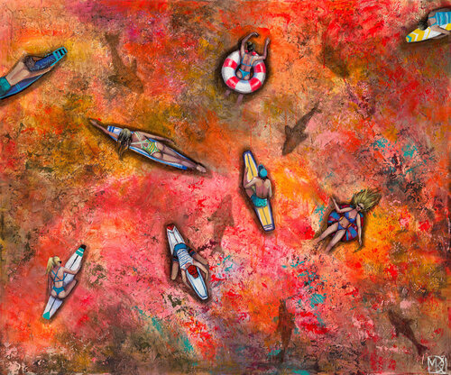 Red sea vibes van Maria Kireev, Schilderij te koop op Singulart