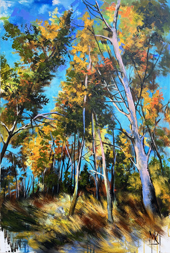 Autumn height di Maria Kireev, Pittura in vendita su Singulart