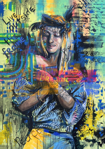 Breathe Deeper di Maria Kireev, Pittura in vendita su Singulart
